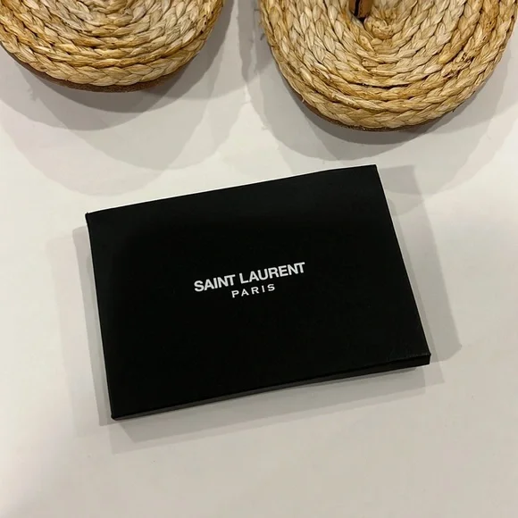 YSL CASSANDRA SANDALS IN VEGETABLE-TANNED LEATHER size 6 - Picture 3 of 11